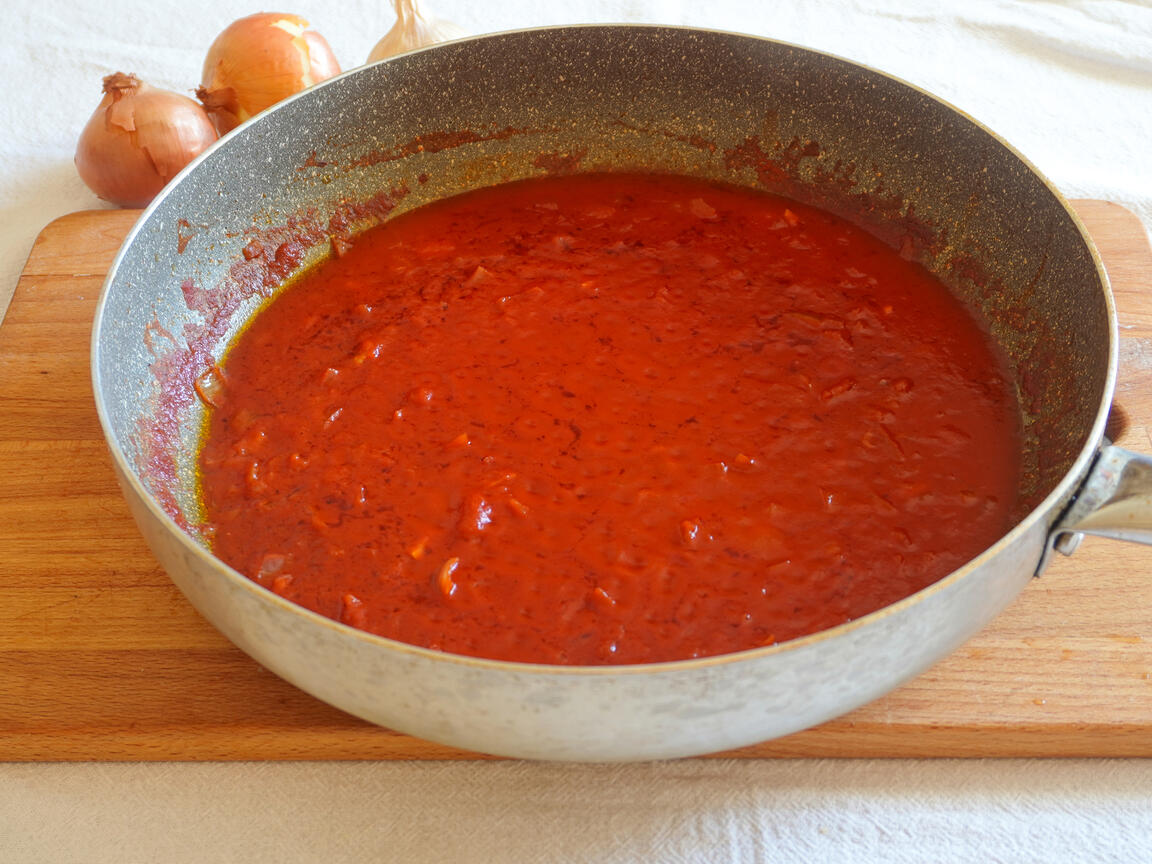 Calamarata mit Blaukrabbe - Schritt 3
