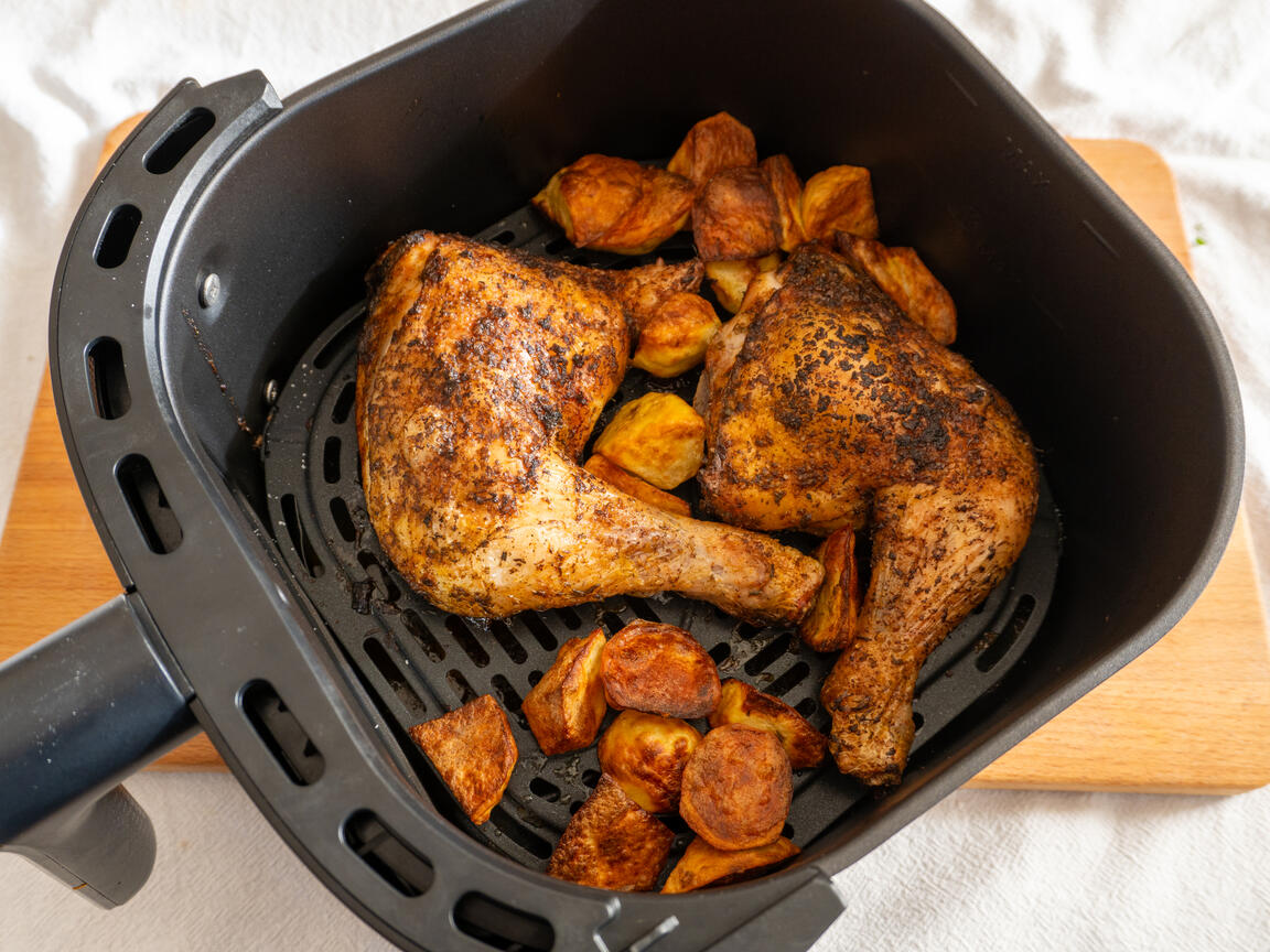 Gewürztes Hähnchen in der Heißluftfritteuse - Schritt 5