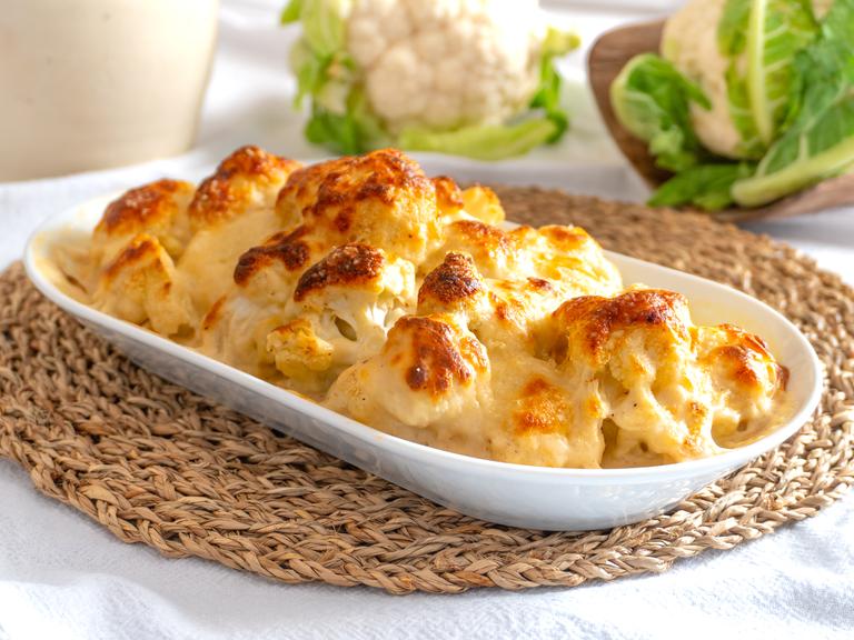 Gratinierter Blumenkohl mit Béchamel
