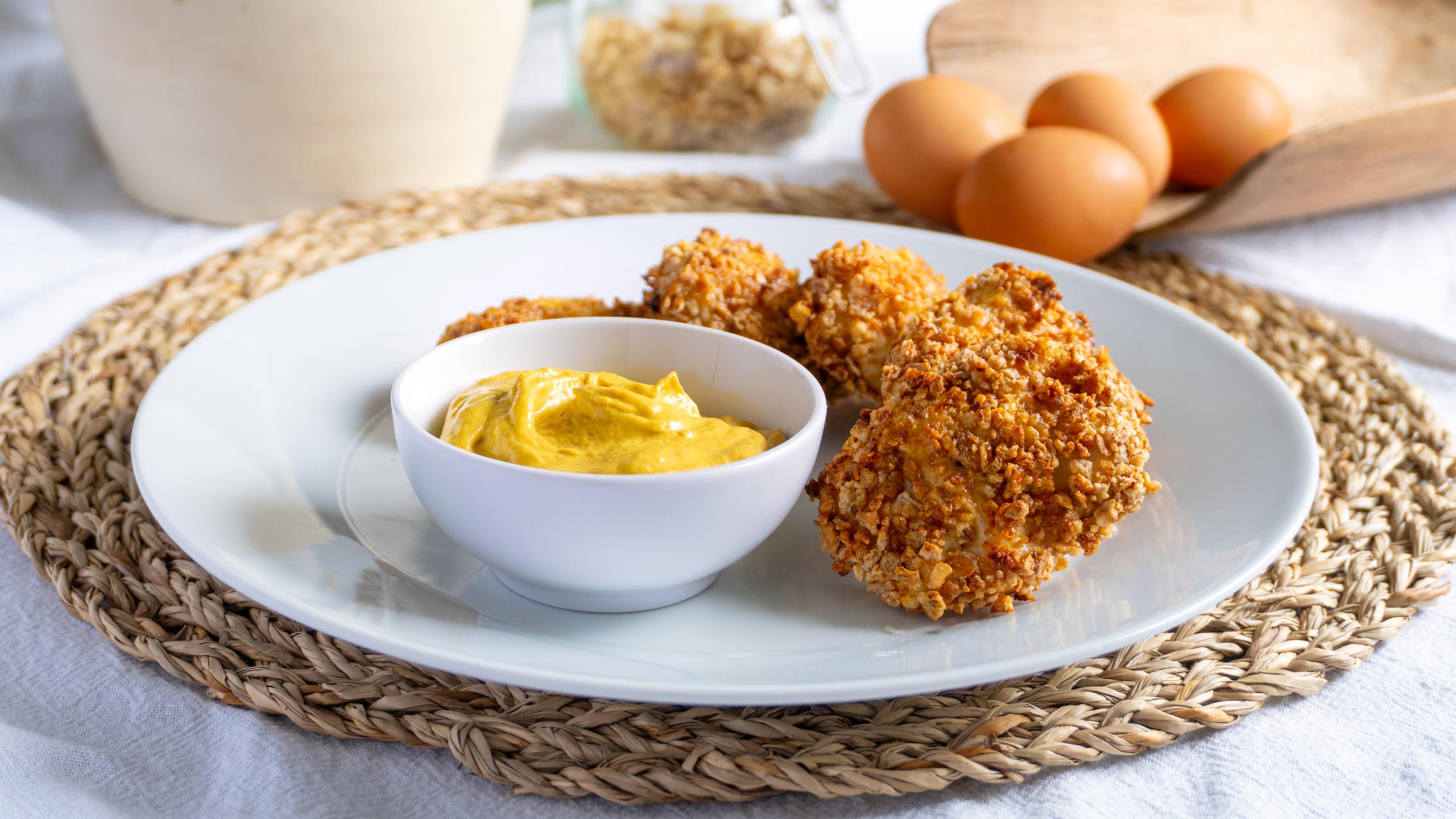 Hähnchen-Nuggets aus der Heißluftfritteuse