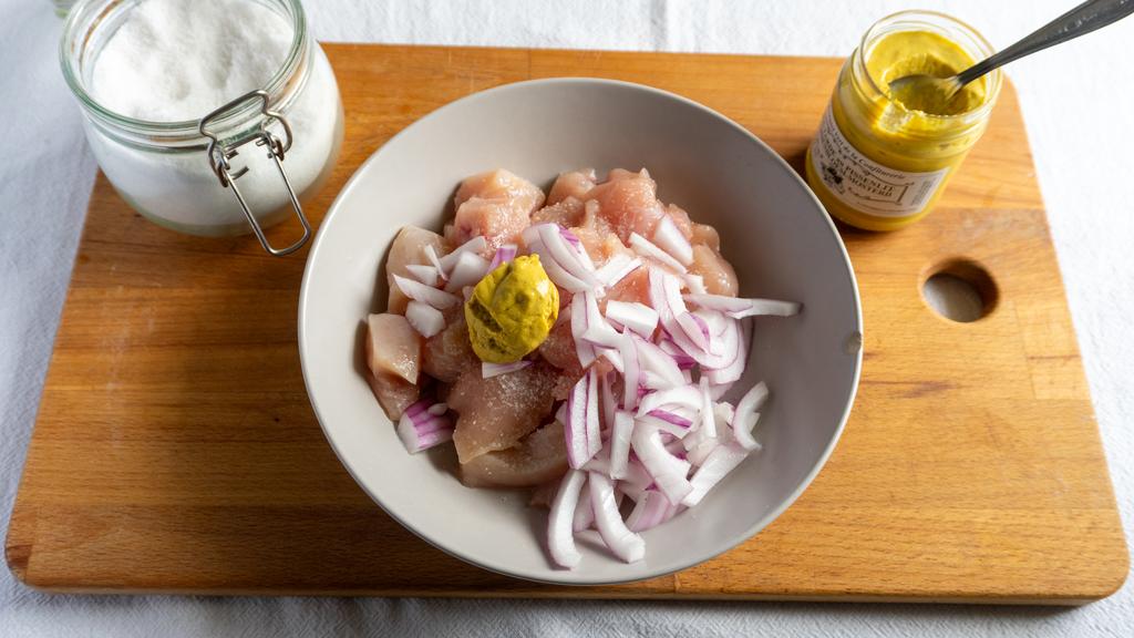 Hähnchen-Nuggets aus der Heißluftfritteuse - Schritt 2