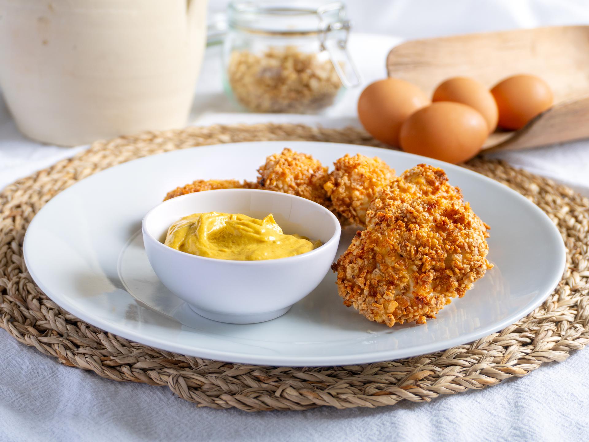 Hähnchen-Nuggets aus der Heißluftfritteuse