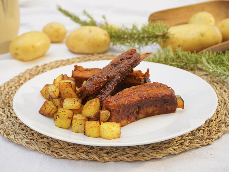 Eine sehr langsame Garung im Bratschlauch macht si...