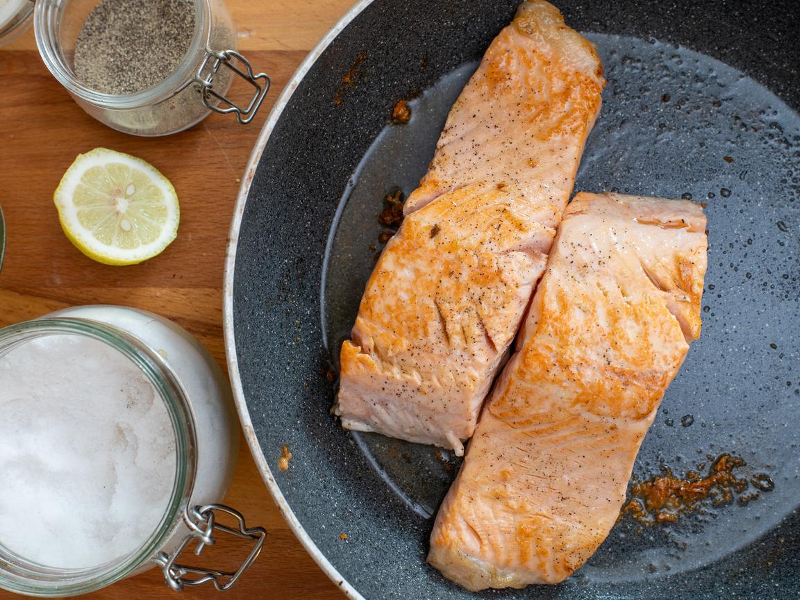 Lachs nach griechischer Art - Schritt 3