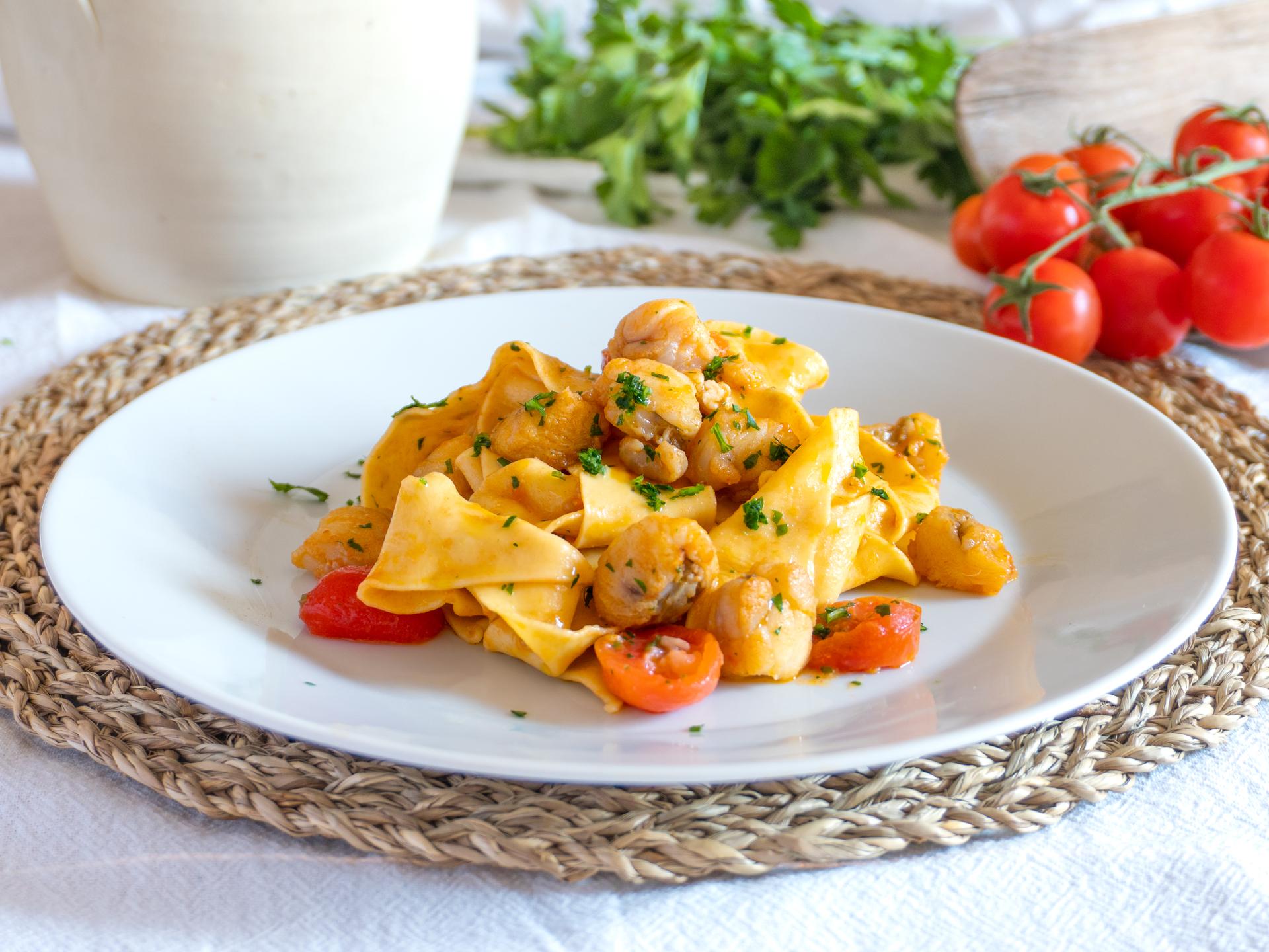 Pasta mit Seeteufel
