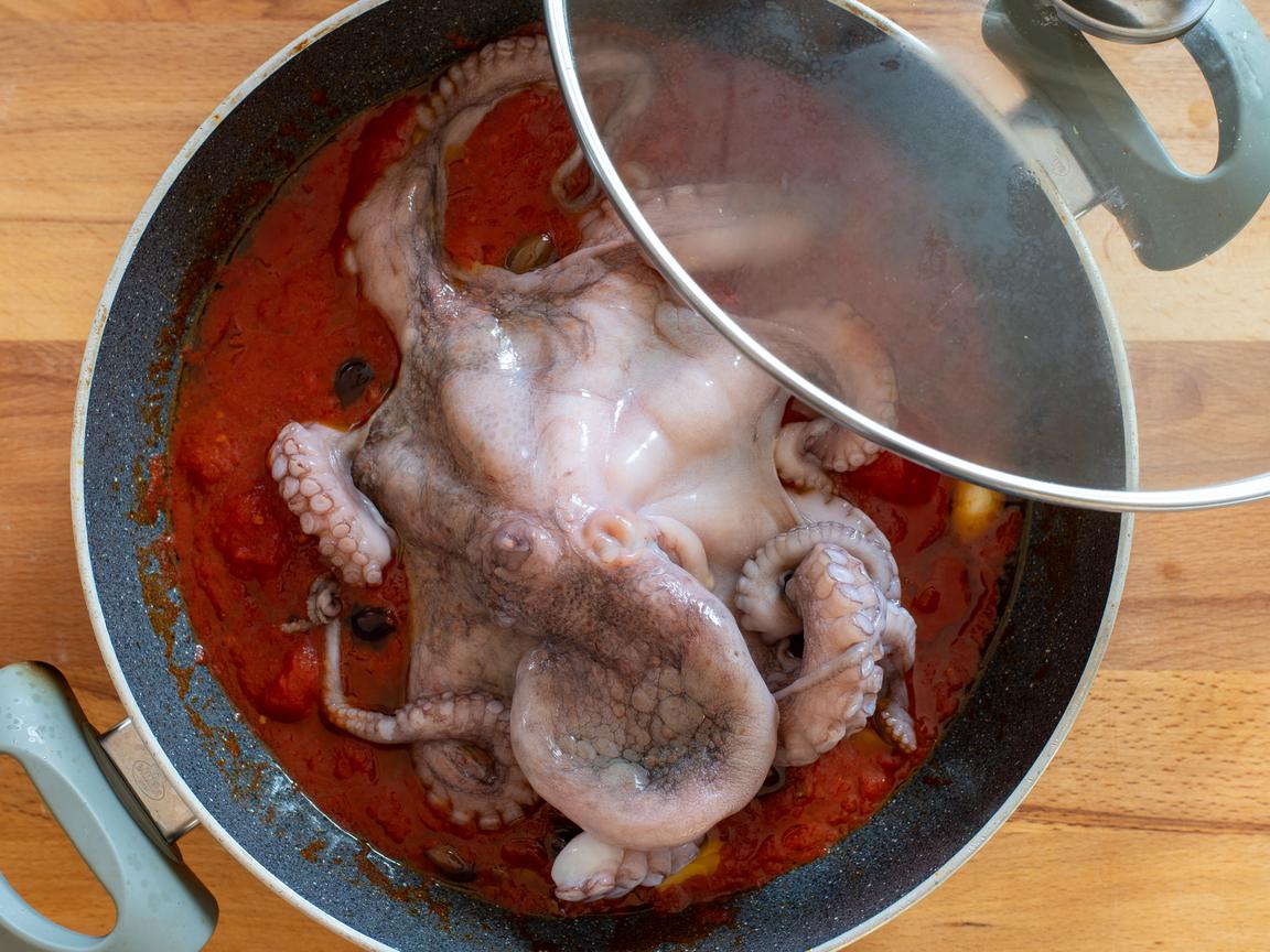 Polpo alla Luciana - Schritt 3
