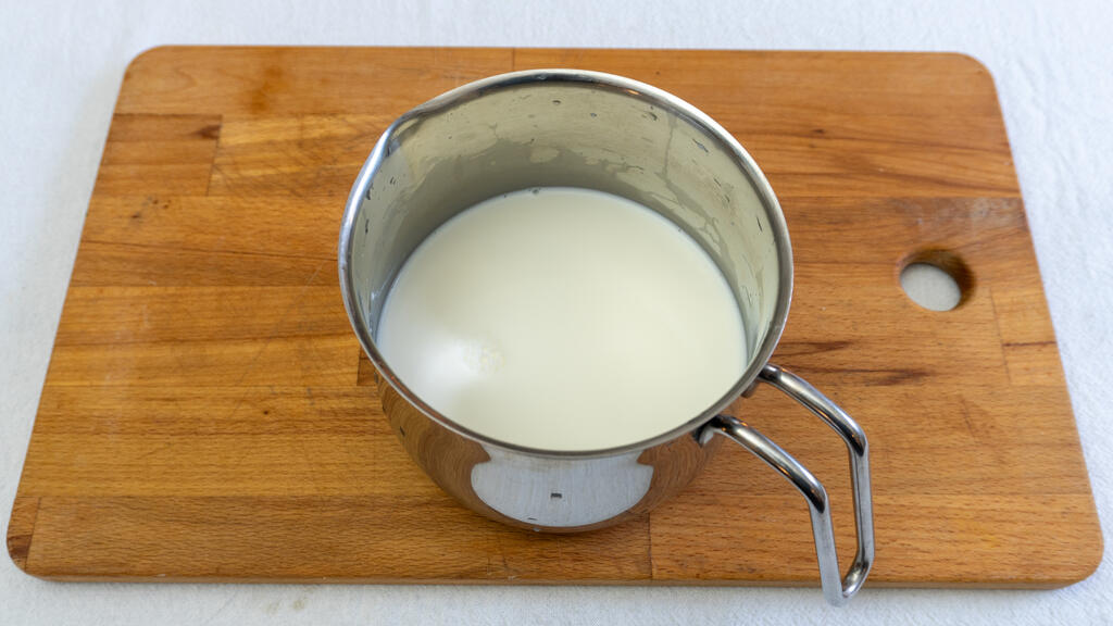 Schokoladen-Puddingcreme - Schritt 1