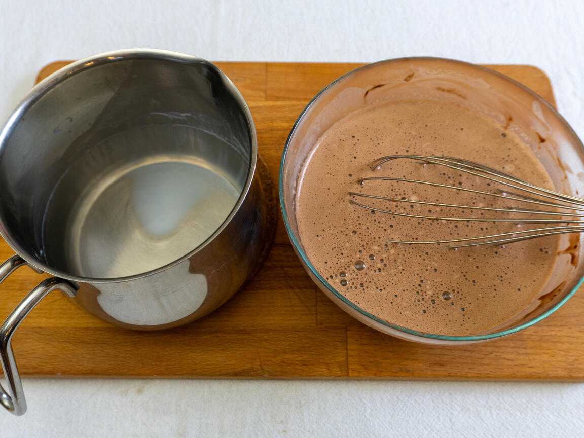 Schokoladen-Puddingcreme - Schritt 4