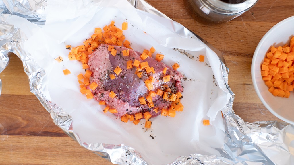 Schweinebäckchen mit Honig - Schritt 2