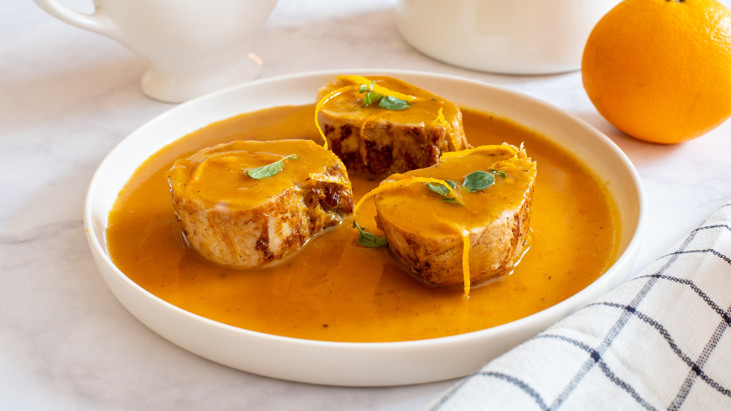 Schweinefilet mit Orange