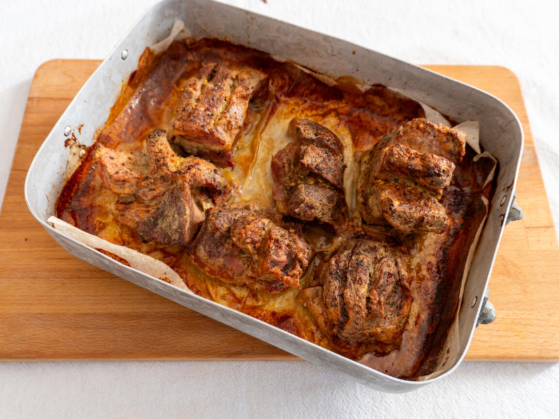 Schweinenacken mit Senf und Karottencreme - Schritt 10