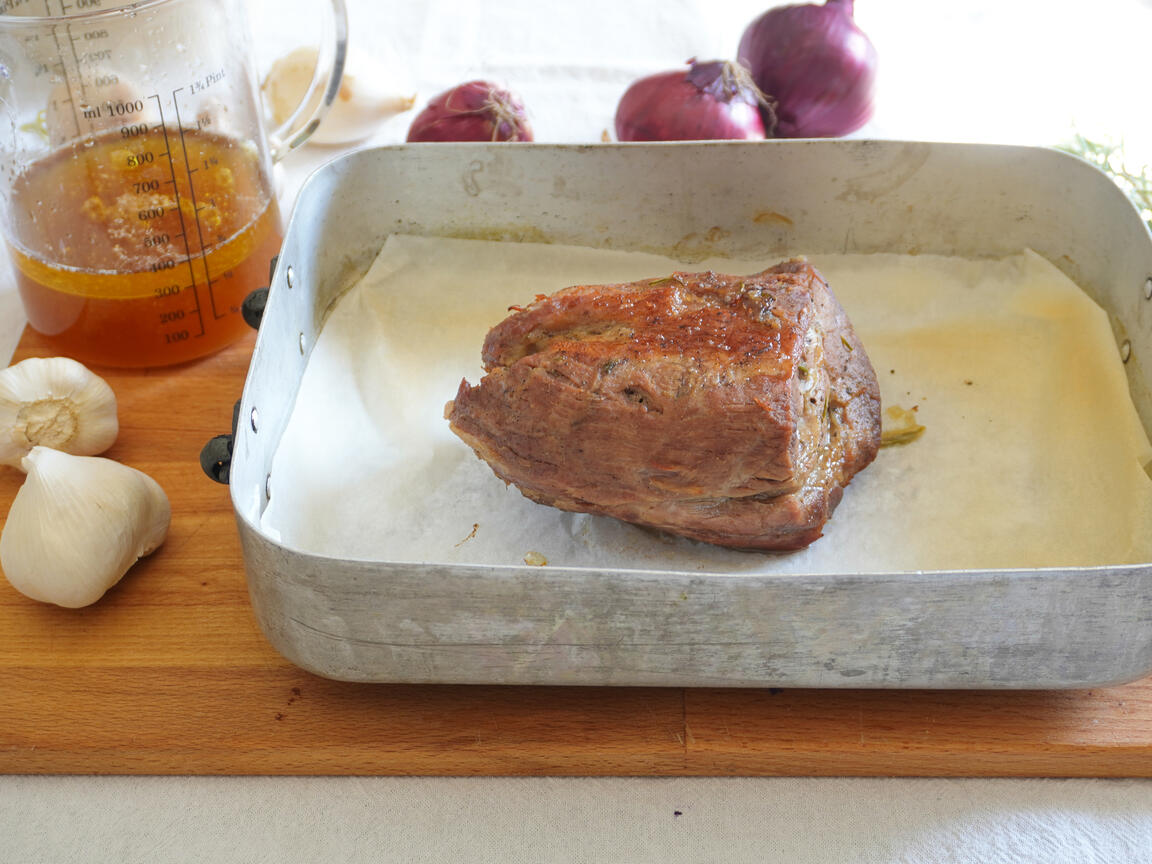 Schweinenackenbraten aus dem Ofen - Schritt 5