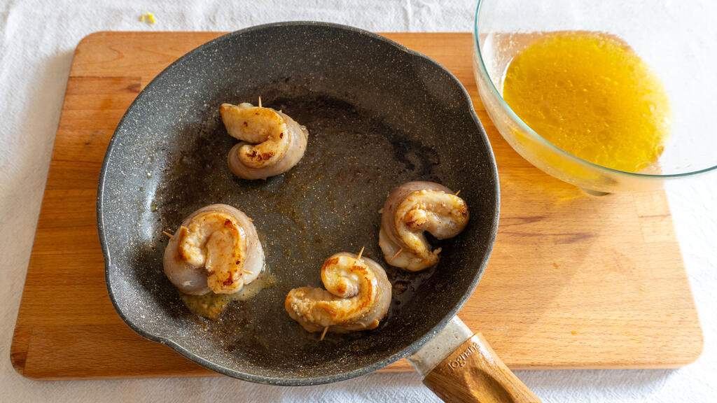 Seeteufel mit Brandy - Schritt 4