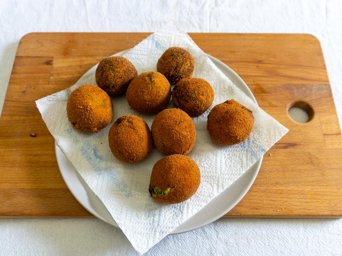 Spinat-Ricotta-Bällchen - Schritt 7