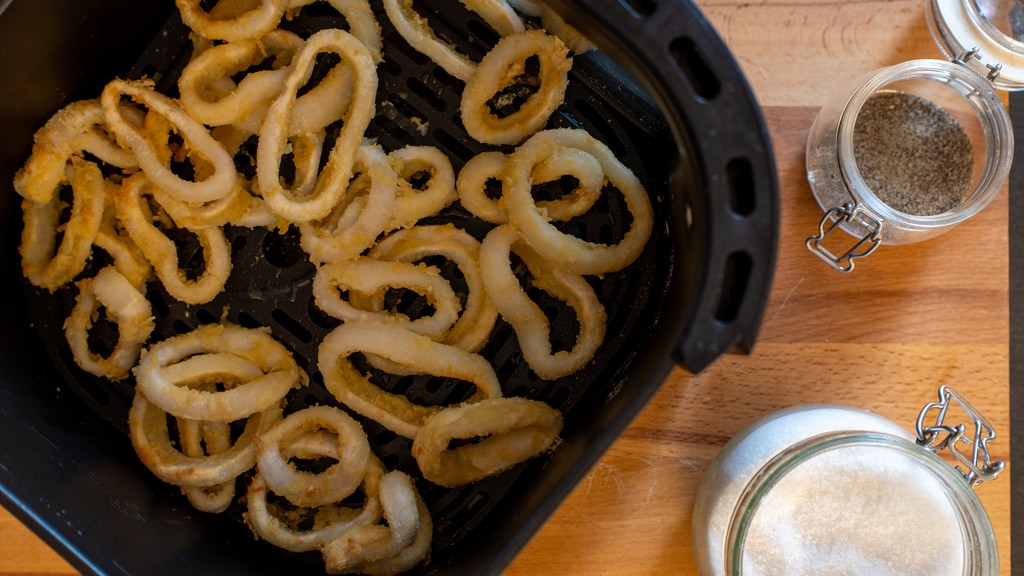 Tintenfischringe aus der Heißluftfritteuse