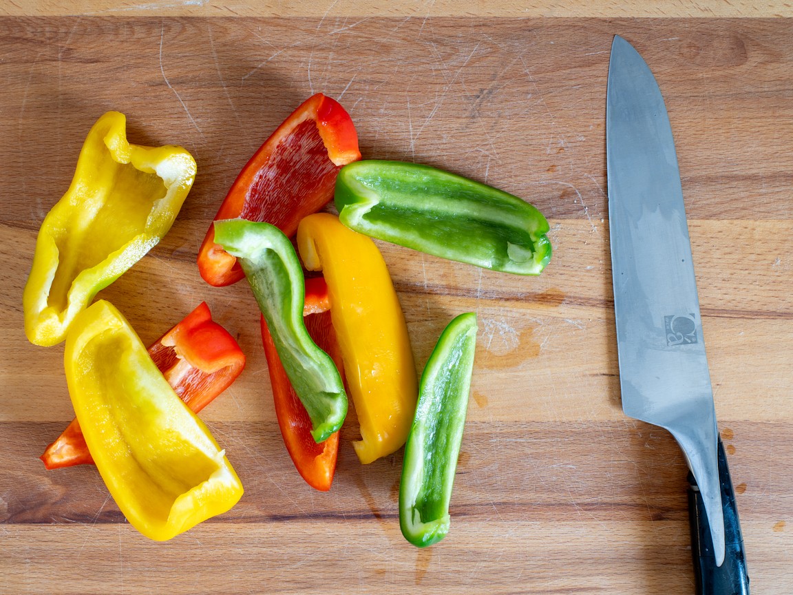 Überbackene Paprika aus der Heißluftfritteuse - Schritt 2