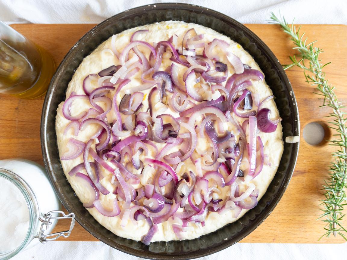 Zwiebel-Focaccia - Schritt 7