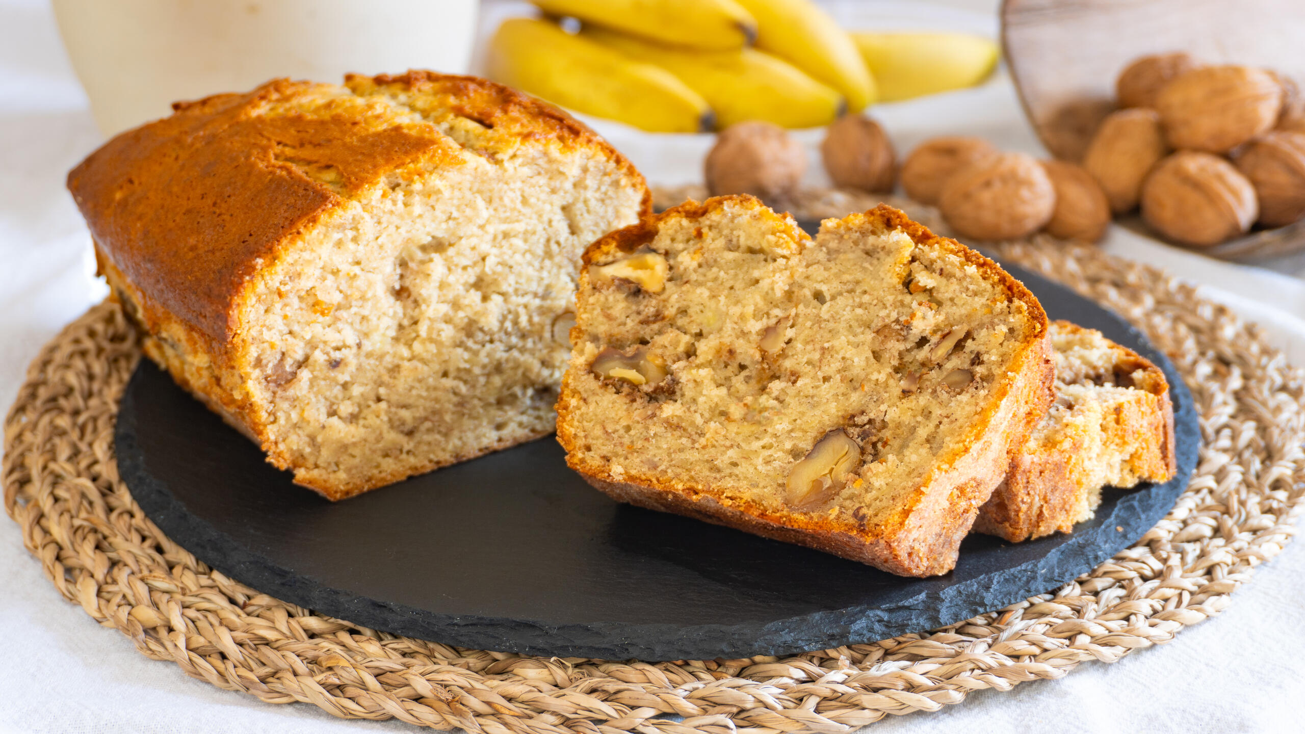 Bananenbrot ohne Butter