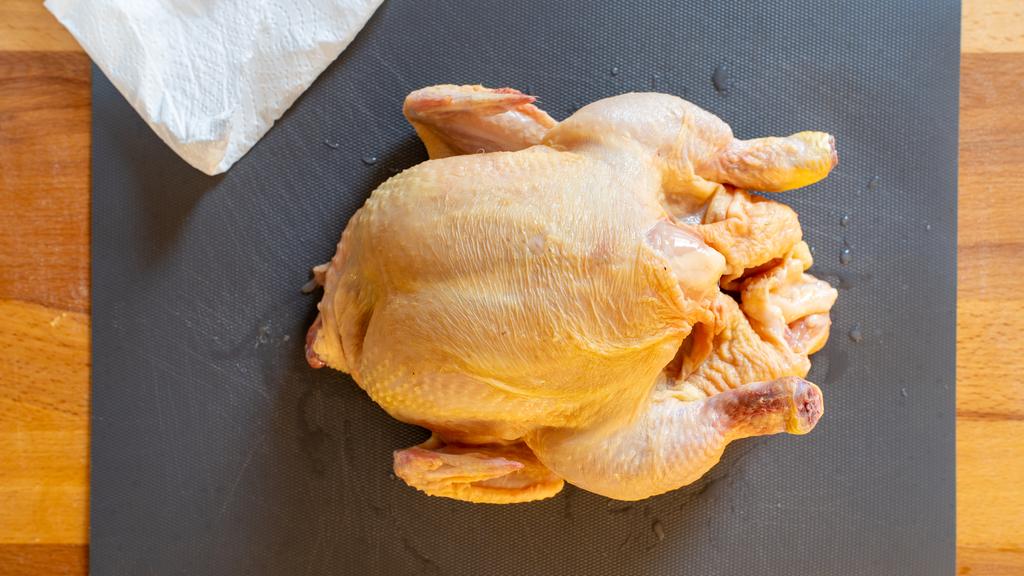 Brathähnchen mit Kartoffeln