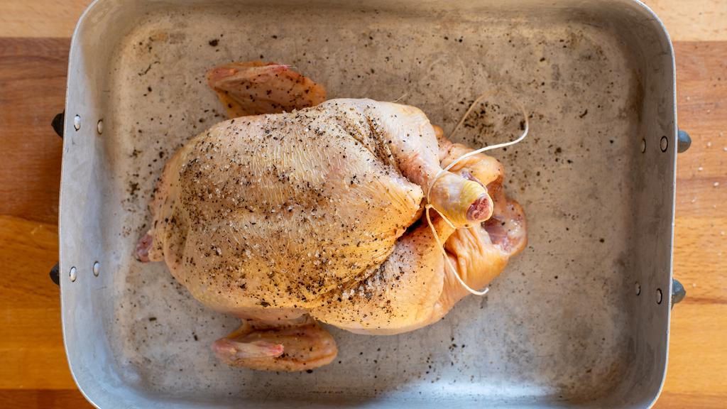 Brathähnchen mit Kartoffeln