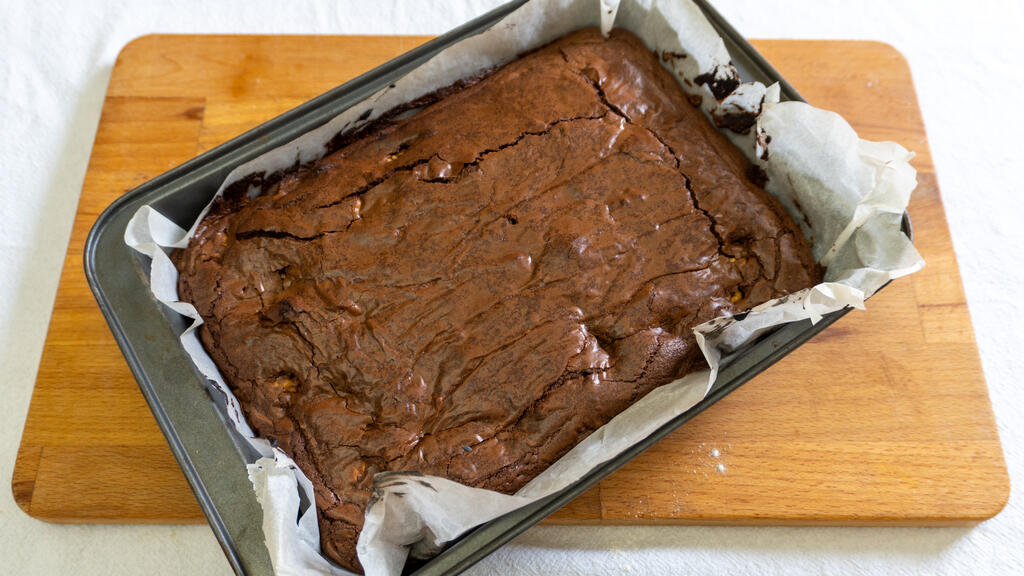 Brownies mit Schokolade und Nüssen