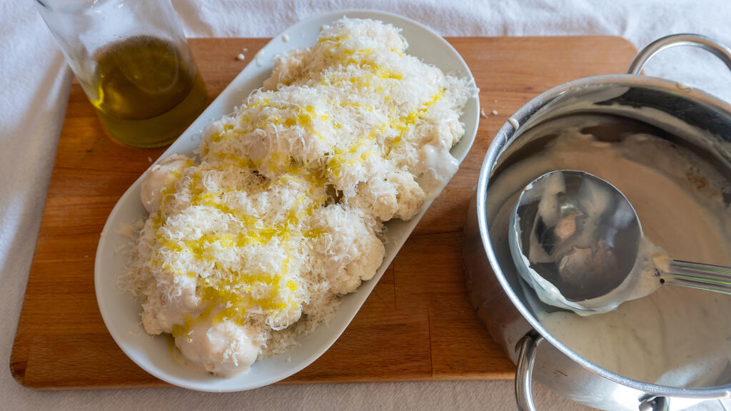 Gratinierter Blumenkohl mit Béchamel