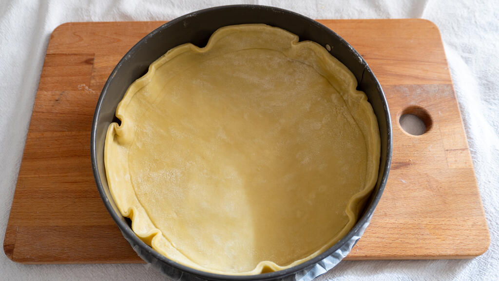 Herzhafte Torte mit Mangold