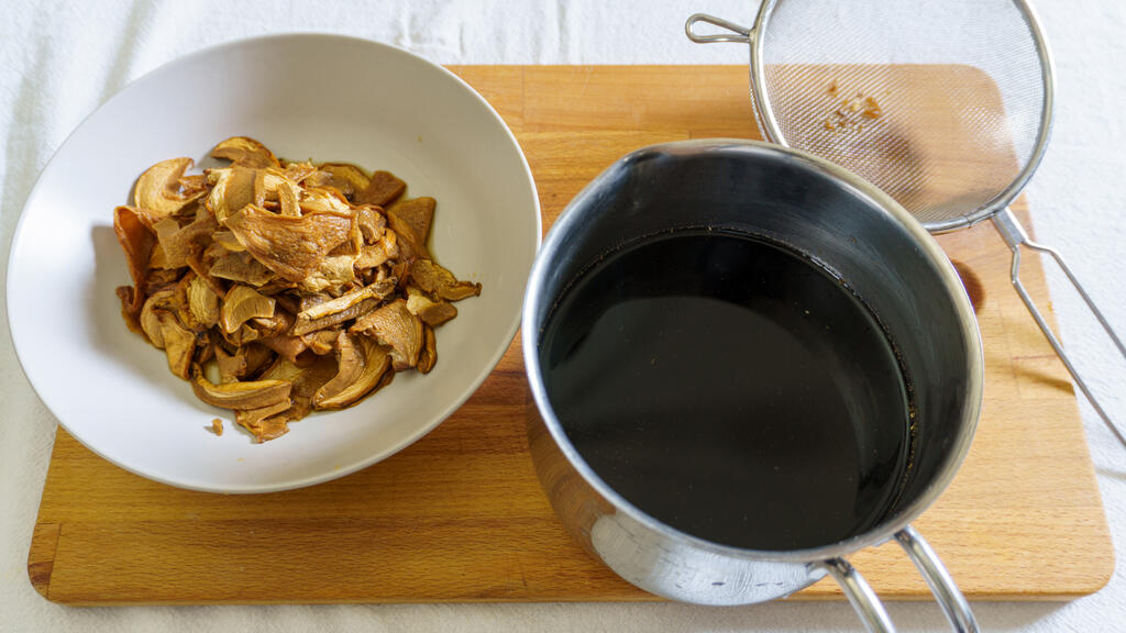 Pappardelle mit Steinpilzen und Parmesansauce