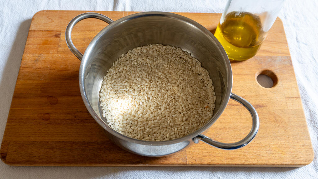 Risotto mit Kürbis, Speck und Taleggio