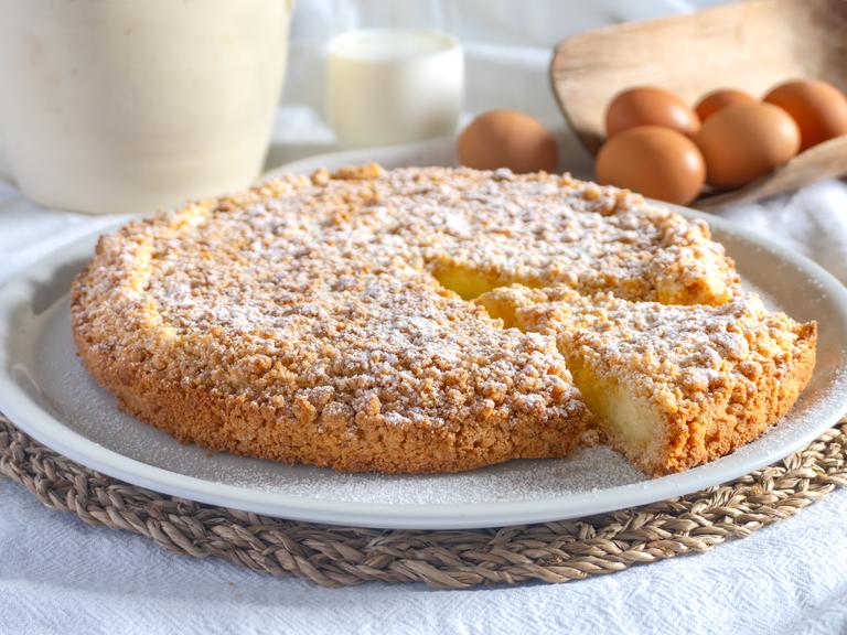 Sbriciolata mit Creme