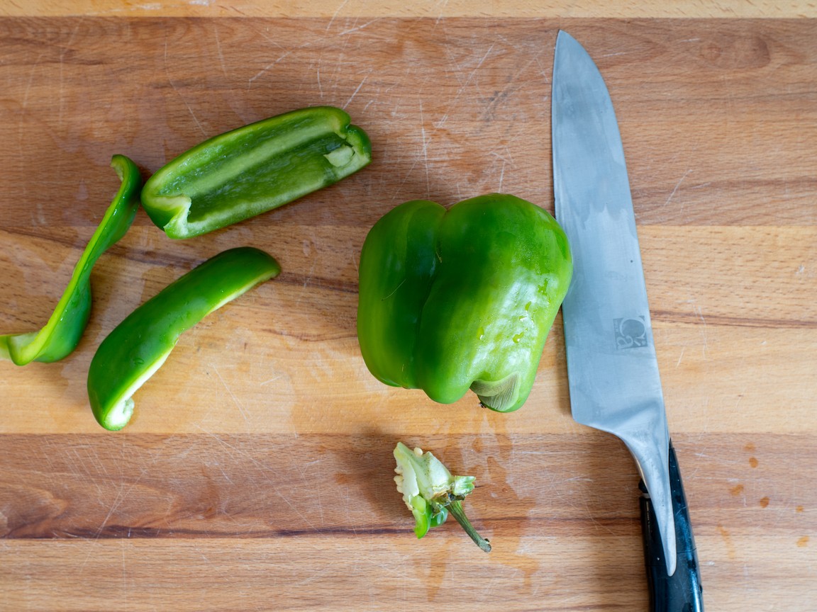 Air Fryer Breaded Peppers - step 1