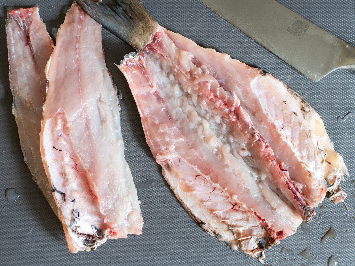 Baked Grey Mullet - step 1