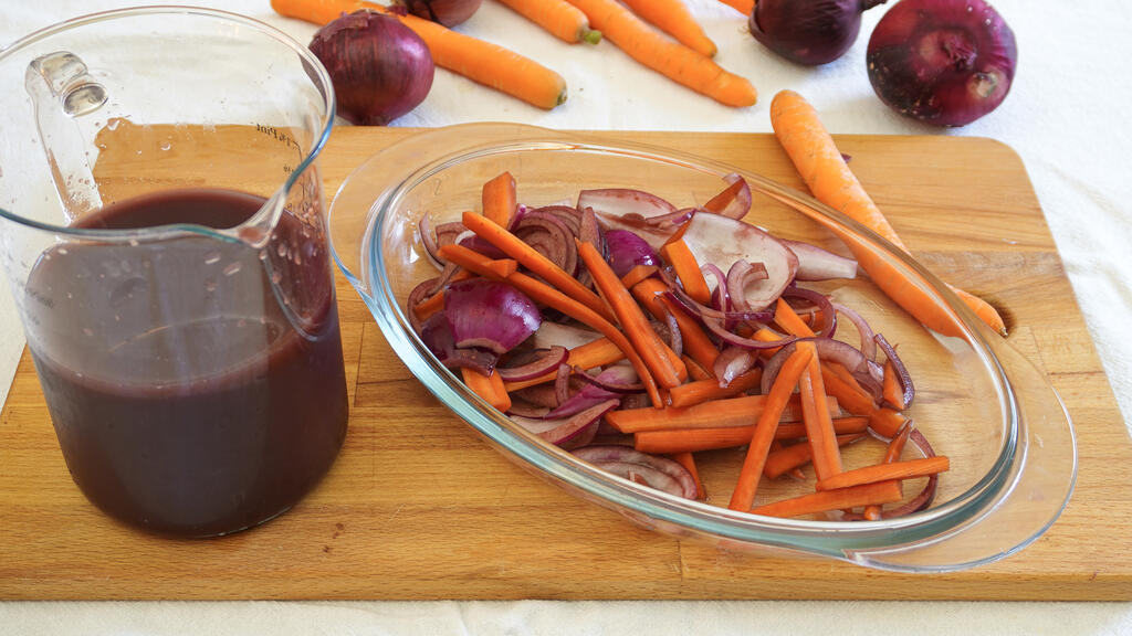 Braised beef in red wine - step 3