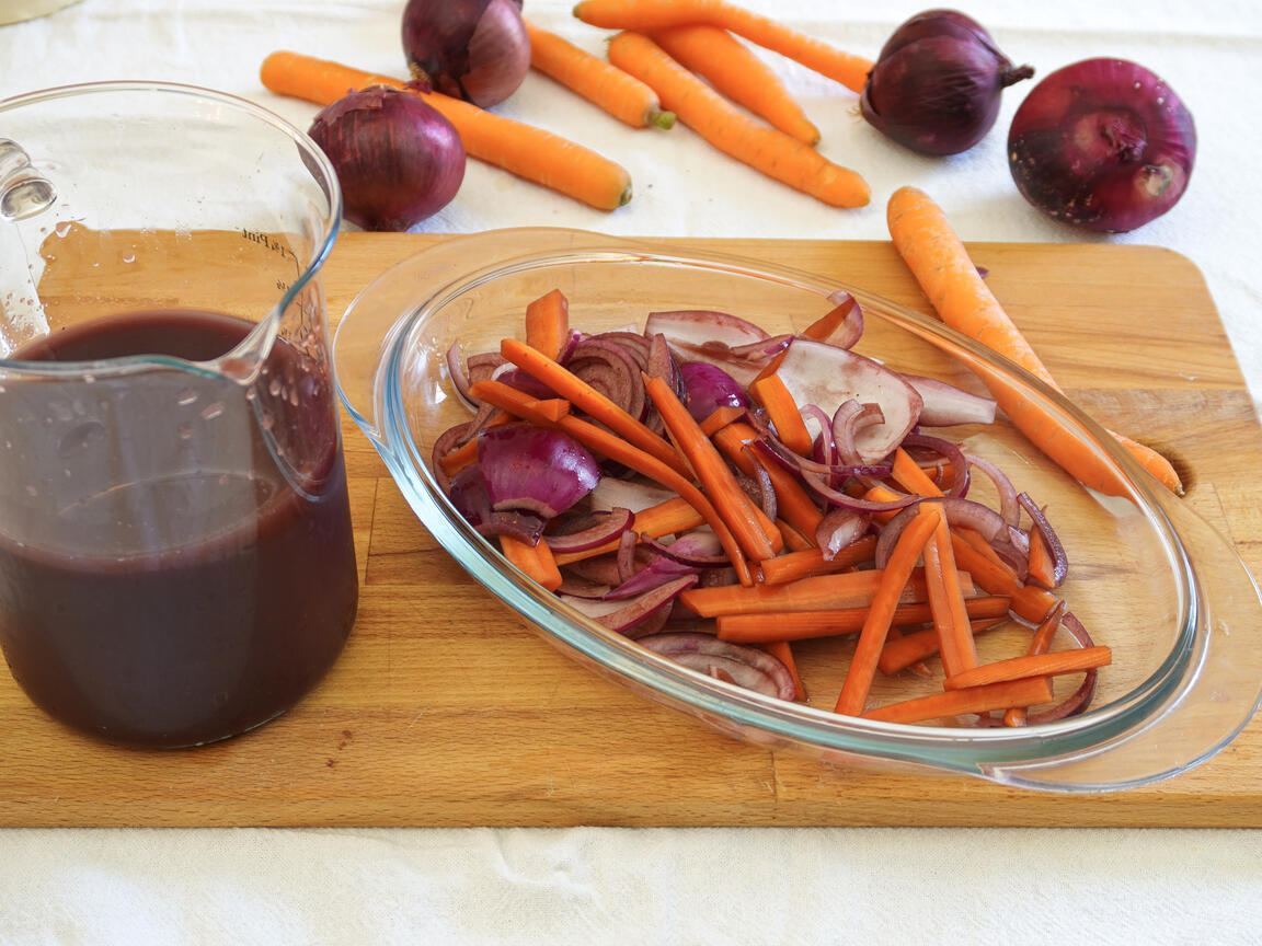 Braised beef in red wine - step 3