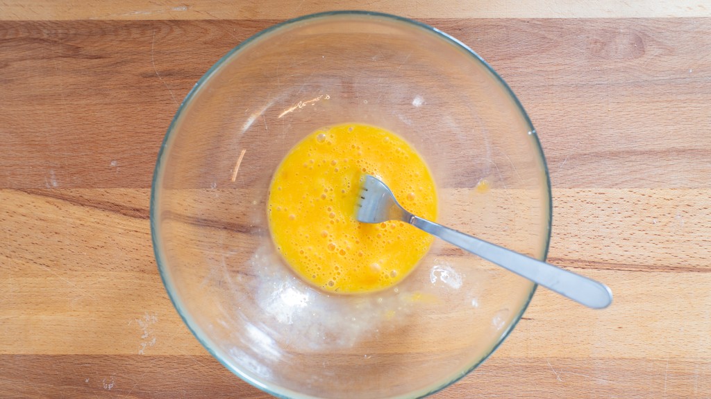 Breaded chicken in an air fryer