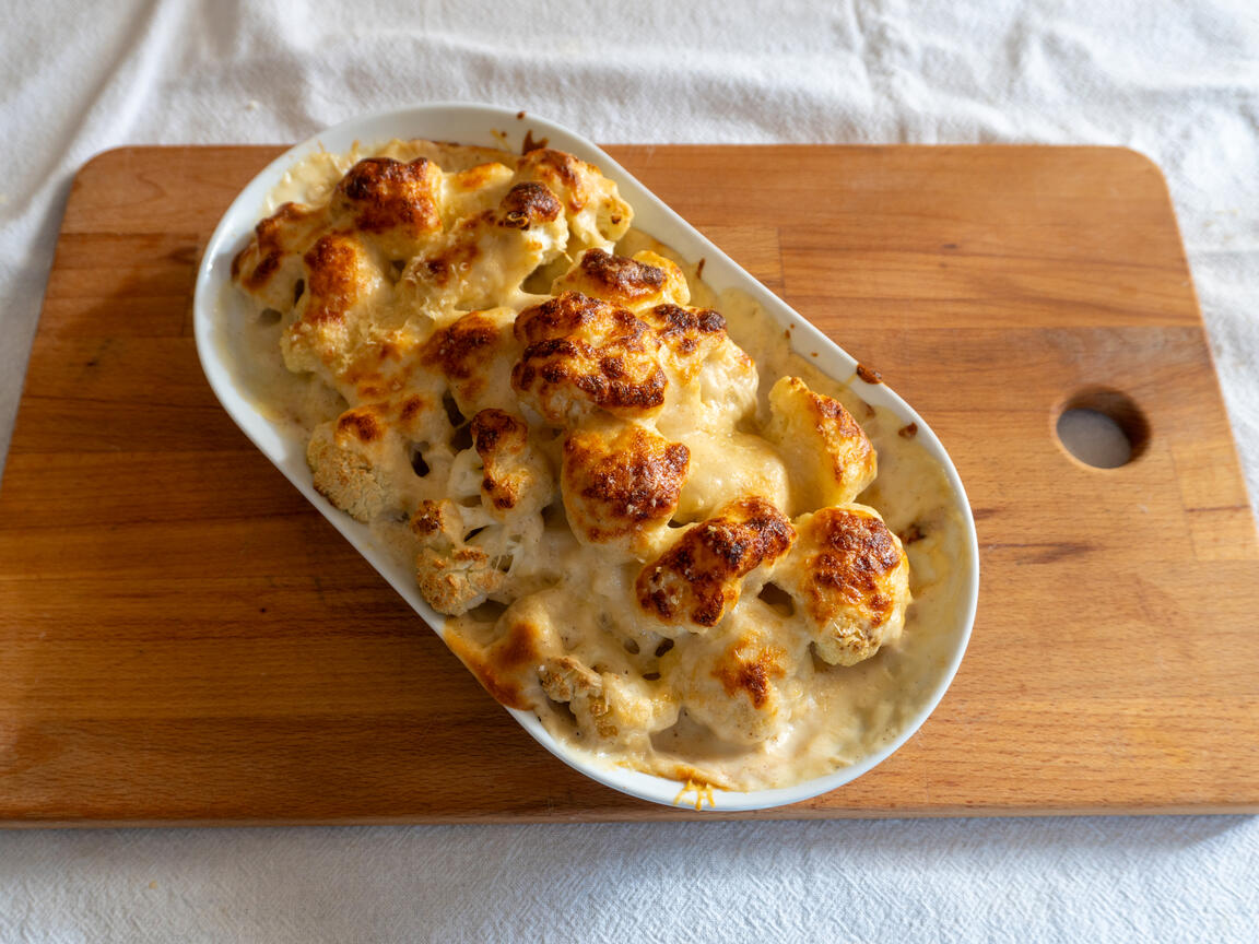 Cauliflower au gratin with béchamel - step 4