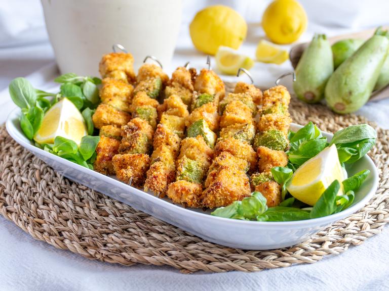 Chicken and Zucchini Skewers in Air Fryer