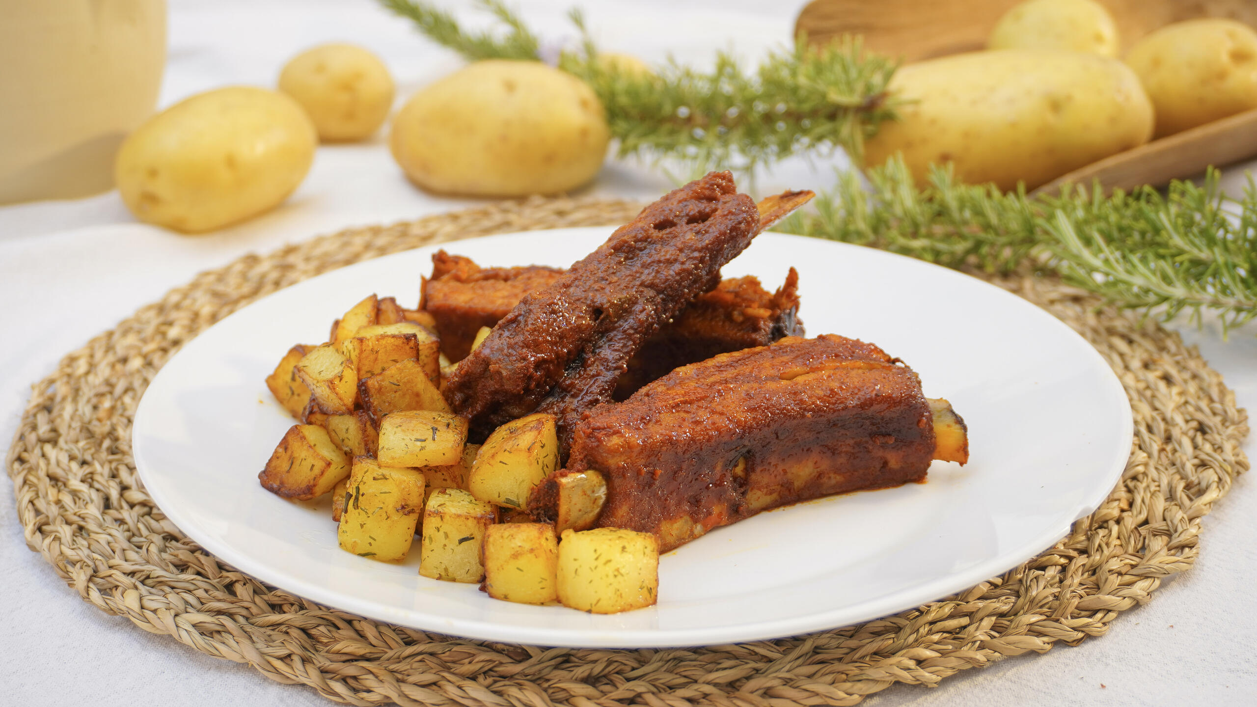 Honey glazed ribs
