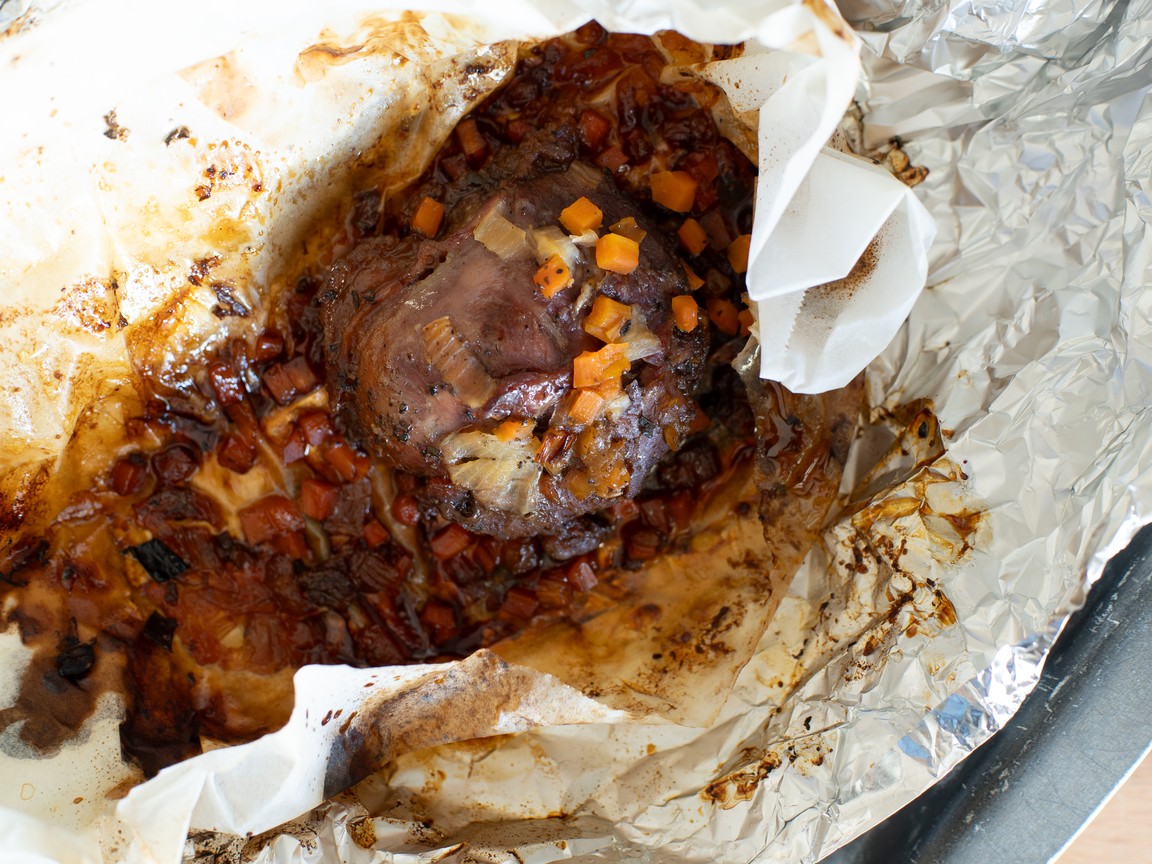 Honey-glazed pork cheek - step 4