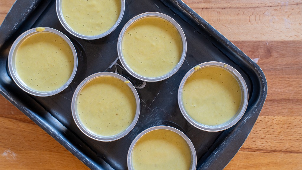 Leek flan with Parmesan fondue - step 7