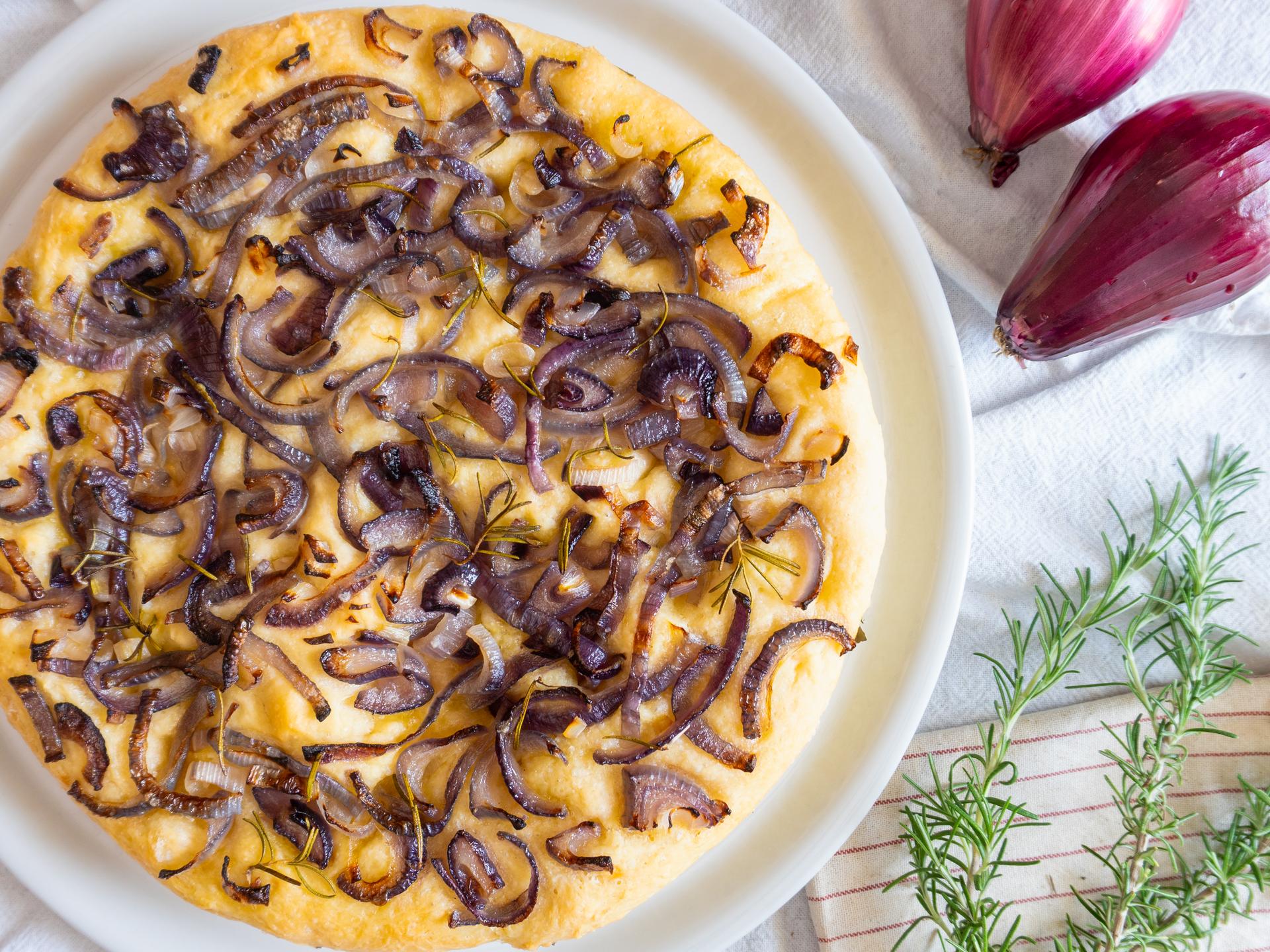 Onion focaccia