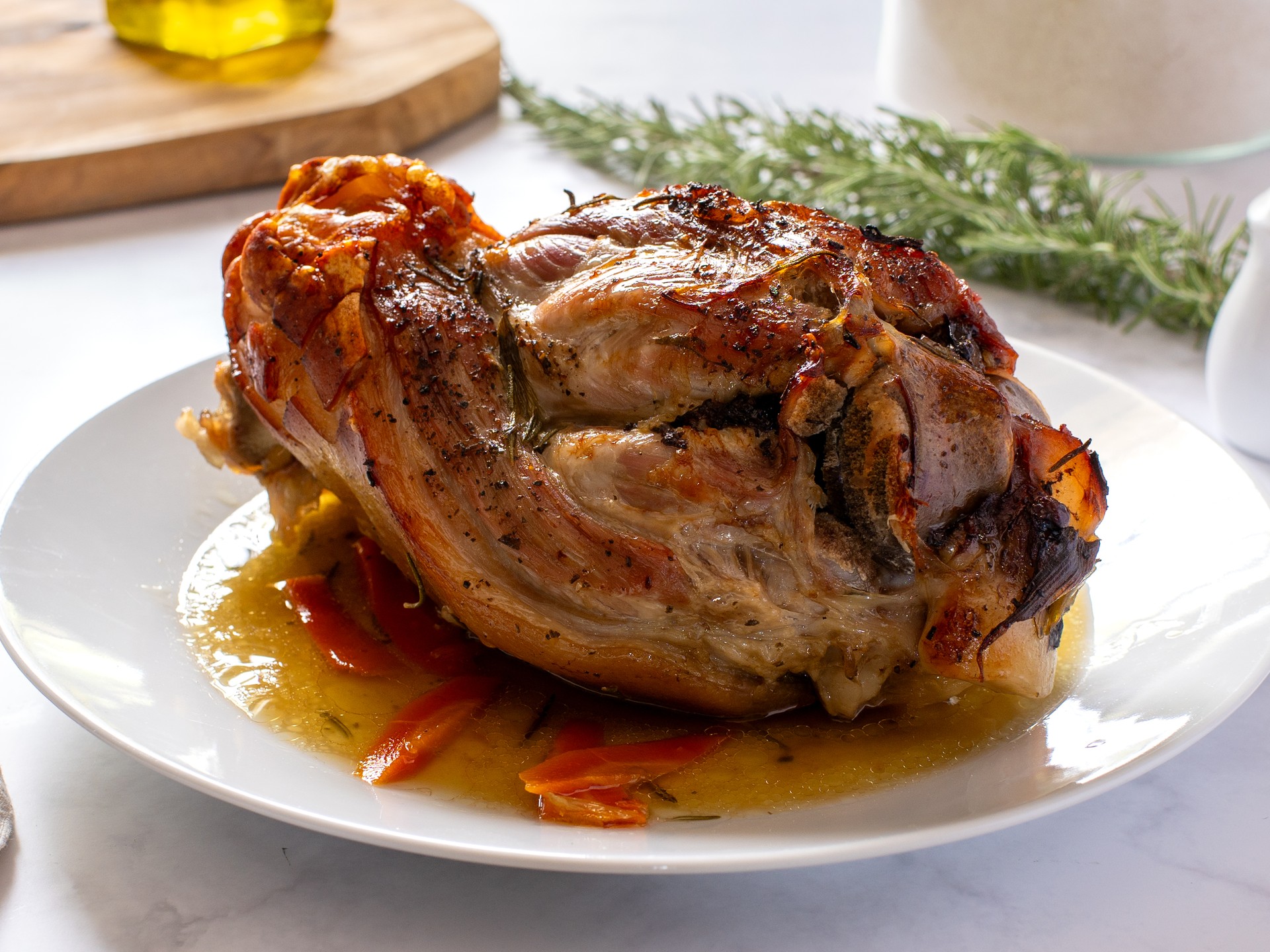 Oven-Baked Beer Pork Shanks