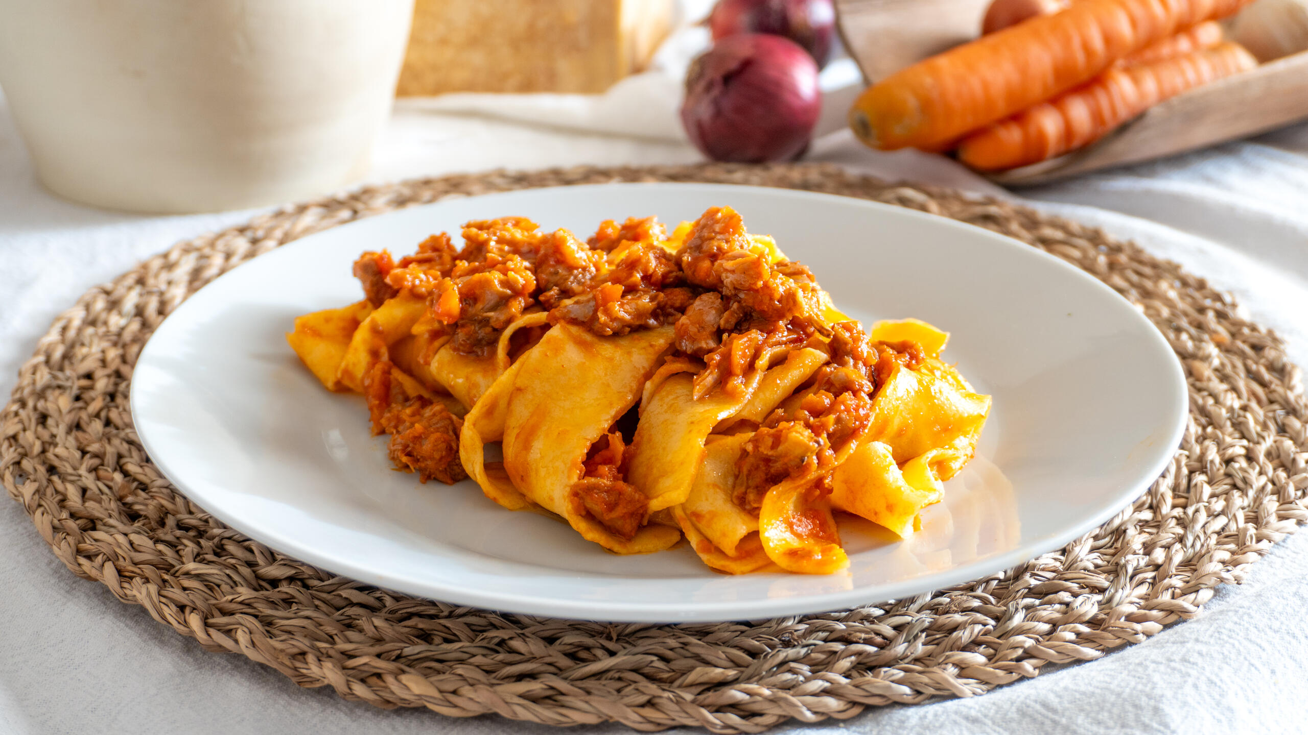 Pappardelle with pork rib ragù