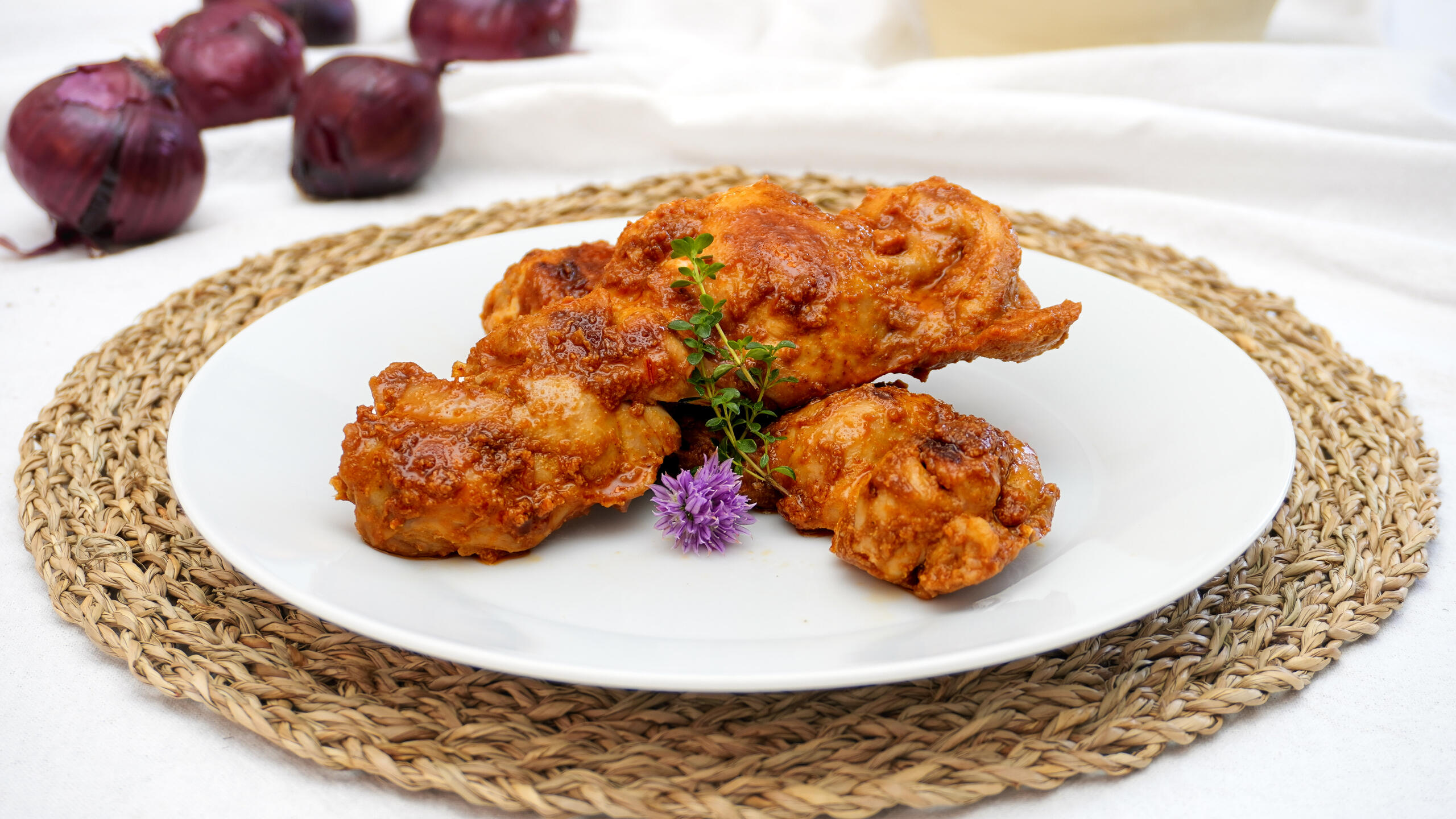 Paprika chicken skewers