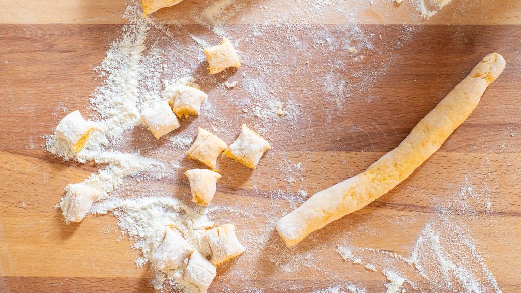 Pumpkin gnocchi with Parmesan fondue