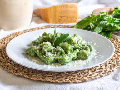 Delicate homemade gnocchi that combine the creamin...