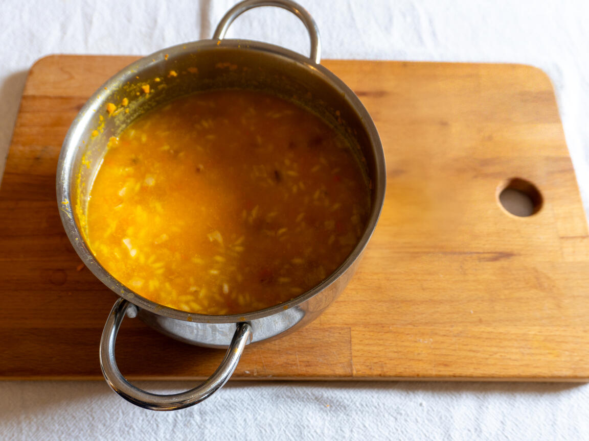 Risotto with Pumpkin, Speck, and Taleggio - step 6