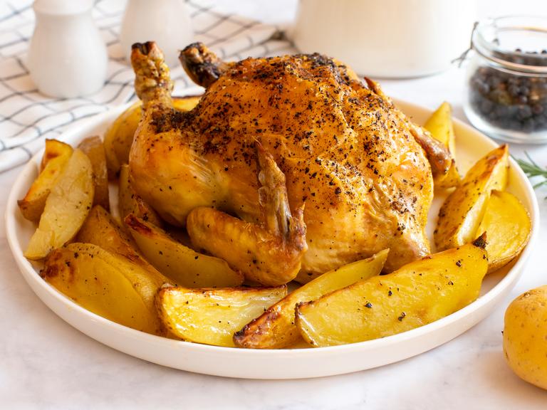 Roast Chicken with Potatoes