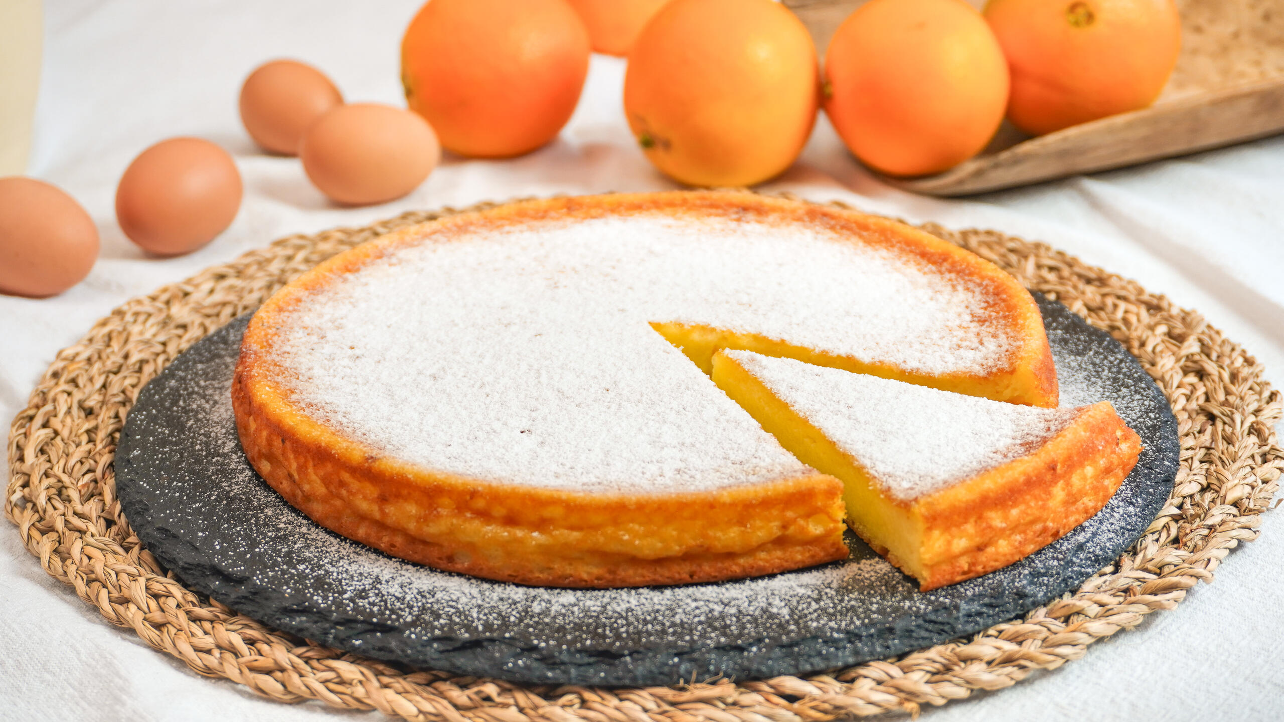 Soft ricotta and orange cake