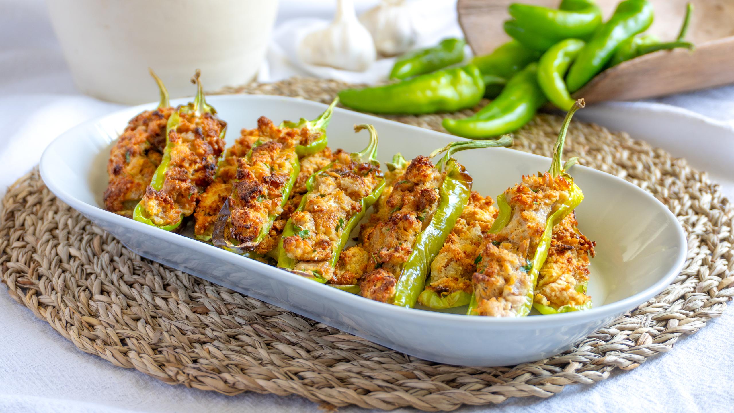 Stuffed Friggitelli in Air Fryer